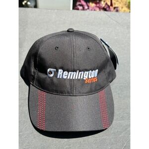 Remington Series Hat Black Embroidered Logo Baseball Cap Fersten Worldwide FP250
